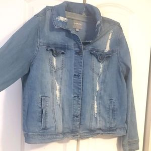 - Denim jacket size 1. Fit for size 18/20